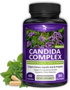 Potent Garden Candida Complex - Oregano und Caprylic Acid Blend, Gut Flora Balance Complex, Darmgesundheit und Immununterstützung mit Kräutern & Probiotics, Gut Health Supplements für Frauen & Men 60 Count