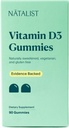 NATALIST Vitamin D3 1000 IU (25mcg) Gummie hohe Potenz Immun-Gesundheits-Ergänzung Täglich gesunde Knochen, Zähne & Muskel Formel für Frauen & Männer - Vegetarisch, Glutenfrei - 90 Gummies