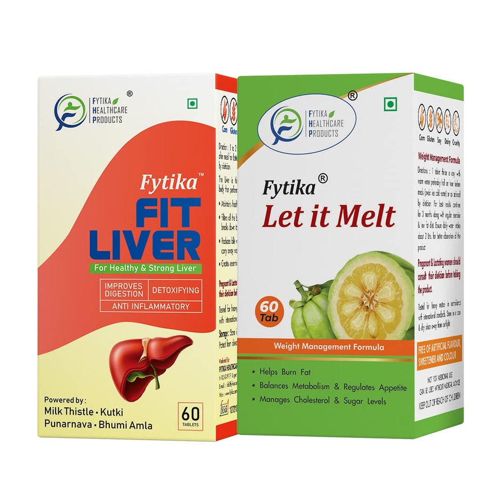 Fytika Fit Liver + Let It Melt - (Pack of 2) Combo Pack
