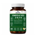 Veg Omega 3-6-7-9 Supplement | Plant Based Omega 3 Capsules | Flaxseed, Blackseed & Sea Buckthorn Oil | 1000mg Blend | 60 Veg Capsules