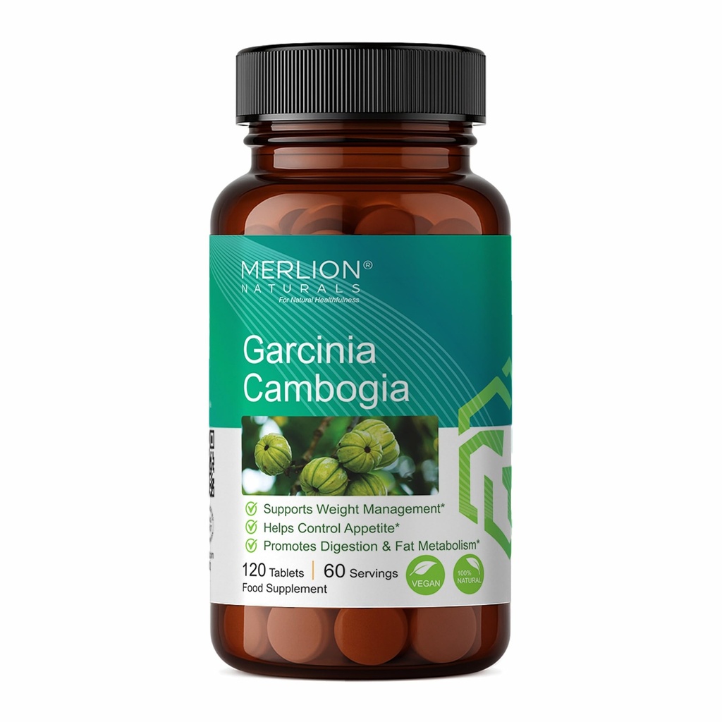 Merlion Naturals Garcinia Cambogia Tablets | Garcinia gummi-gutta | 500mg (120 Tablets)