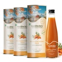 Wellwith by Ayuzera Himalayan Sea Buckthorn Berry Pulp 300ml | Plant Based Vegan Omega 3, 6, 7 & 9 | No Fish Oil | Natural & Organic | Upto 50 Glass Juice | Antioxidants & Vitamins (300ml, Pack Of 3)