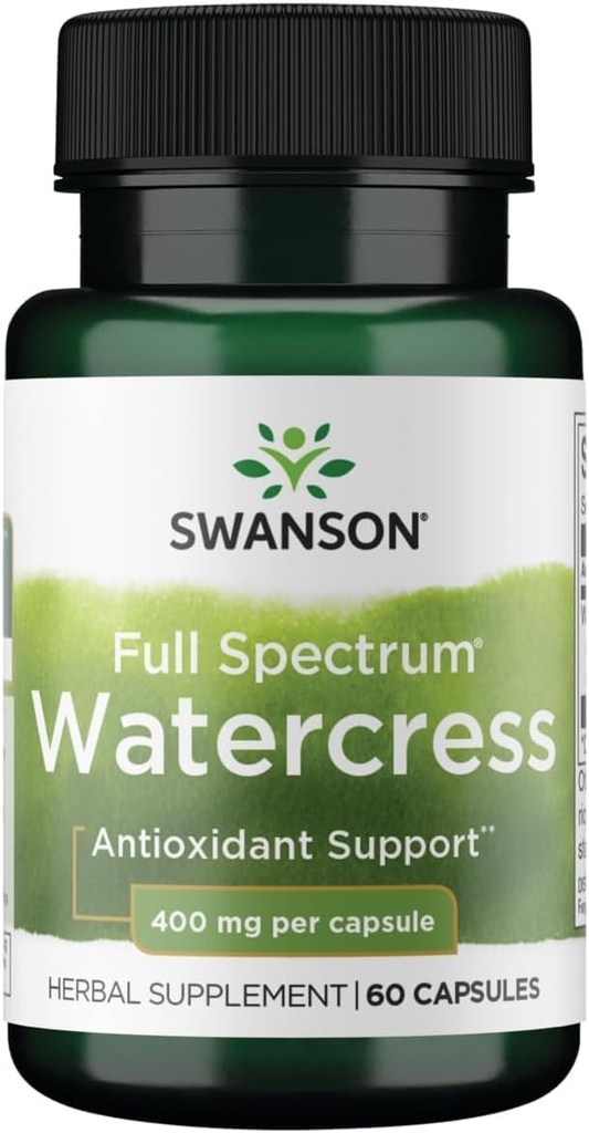 Swanson Full Spectrum Watercress 400 Milligramme 60 Kapseln