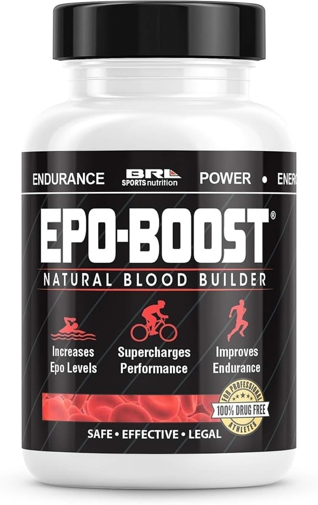 Natural Blood Builder Iron Supplement. RBC Support Made in USA with Echinacea & Dandelion Root helping VO2 Max, Energy, Endurance