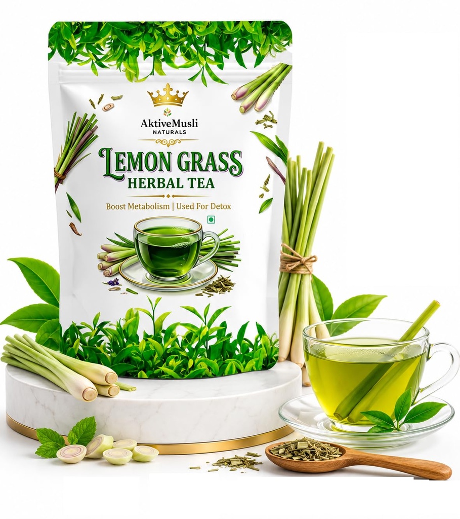 Lemongrass Herbal Tea - Good for Hair & Skin, Caffeine Lemon Grass Herbal Tea