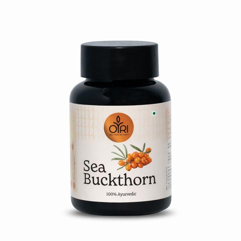 Sea Buckthorn 500 mg | Omega-7 for Skin Glow, Hormonal Balance & Immunity | Supports Digestion & Women’s Wellness | Antioxidant-Rich Superfruit Extract