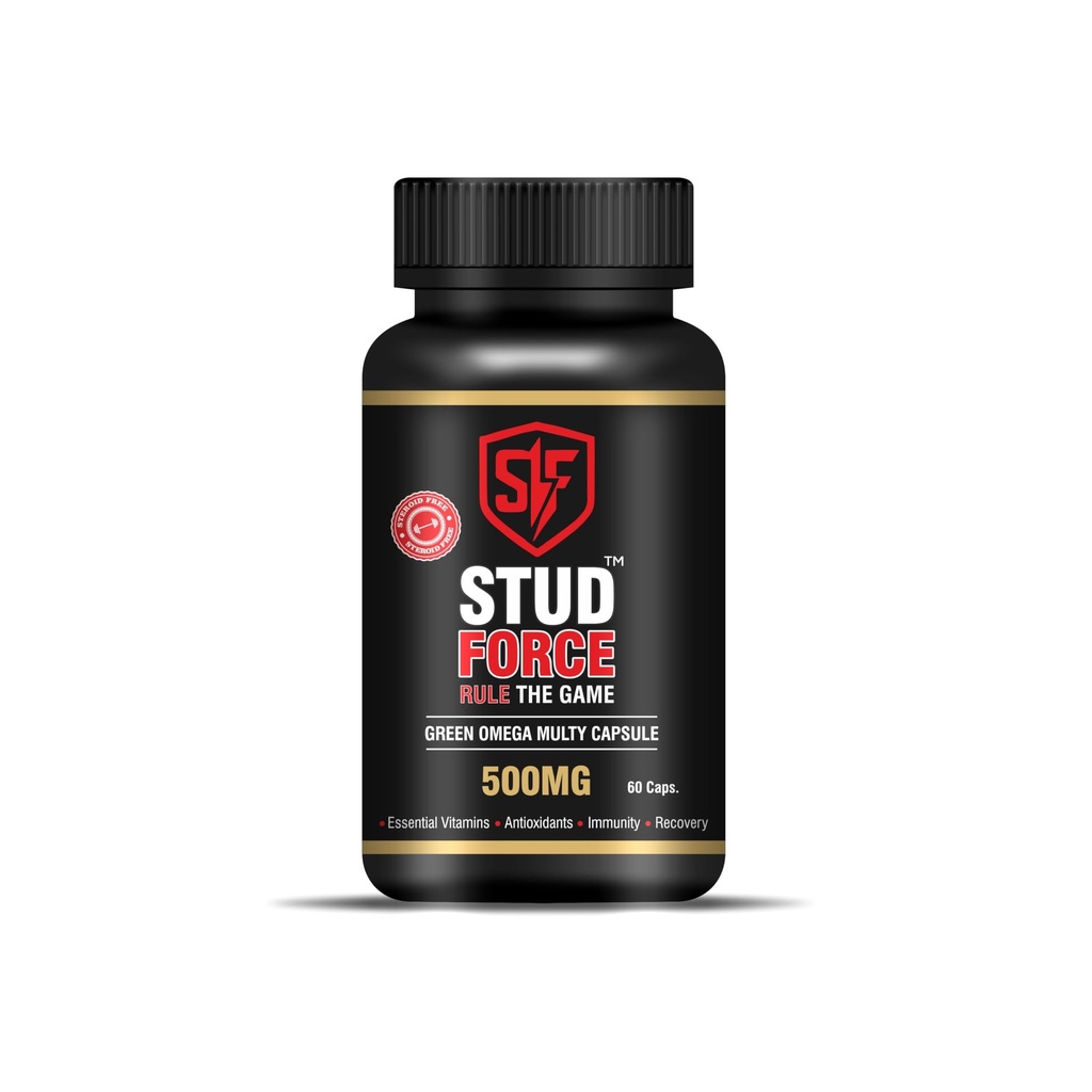 GREEN OMEGA MULTY 500 Multivitamin Capsules – Plant-Based Omega 3, 6 & 9 with Mult nutrient Support | Steroid-Free & Chemical-Free | Supports Heart, Brain, Joints & Daily Vitality