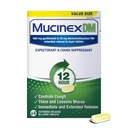 Mucinex DM 12Hr Chest Congestion & Cough Medicine für Erwachsene, Kalte und Hustenmedizin für überschüssiges Mucus Relief, 600 mg Guaifenesin & 30 mg Dextromethorphan HBr, 68 Bi-Layer Tablets