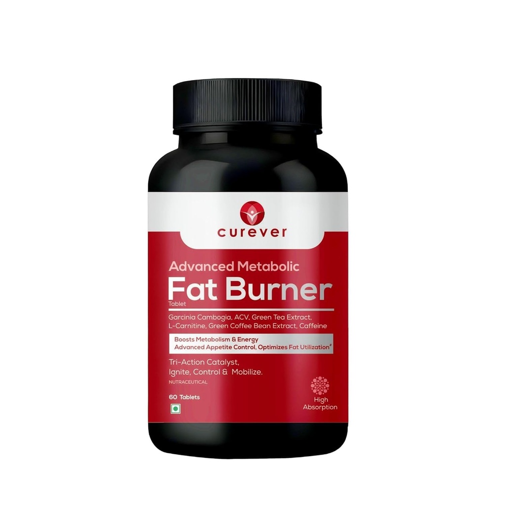 Advanced Metabolic Fat Burner Tablets | Garcinia Cambogia, Green Tea Extract, Apple Cider Vinegar & L-Carnitine | Supports Metabolism & Energy | VEG 60 | Tablets | Pack of 1