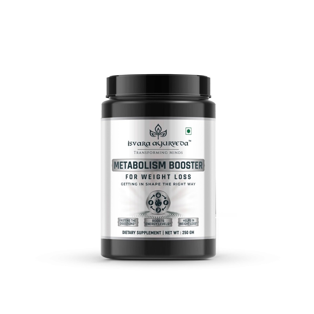 Metabolism Booster Natural Supplement Powder– Ayurvedic Weight Loss Formula for Burning Fat, Enhancing Digestion, and Managing Weight –Healthy Lifestyle Support(250g)