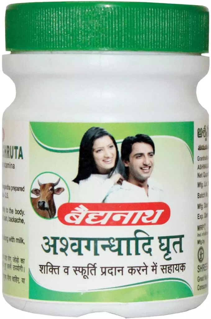 Baidyanath Asli Ayurved Ashwagandhadi Ghruta 100g - Immune Boost, Metabolism, Stress Reduction, Muscle Strength, Fertility, Cardiac Health