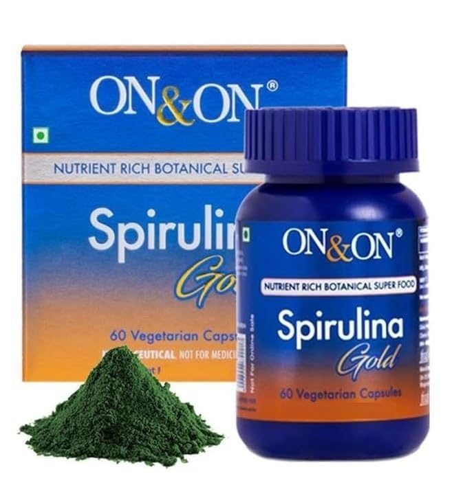 On&On Spirulina Gold Vegetarian Capsules, 60N
