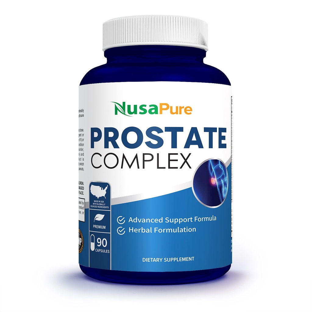 NusaPure Saw Prostate Palmetto Complex (Plant Sterol Complex, Nettle Root, Pygeum Bark, Graviola) - 90 Kapseln