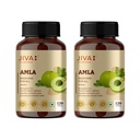 Jiva Amla Tablets 500mg 240 Tablets | Herbs Used, Rich In Vitamin C | Rich In Antioxidants | Improves Digestion | Enhances Vision - 120 Tablet (Pack of 2)