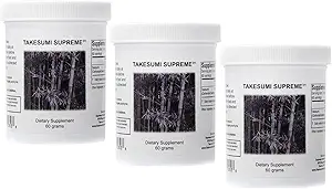 Supremo Nutrition Takesumi Supreme, Polvere di carbone di bambù attivata da 60 grammi Pure | Three Pack