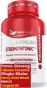 Supplément de soutien à la testostérone Herboronique pour hommes - Panax coréen Ginseng & Tribulus Terrestris - soutient l'énergie saine, la force et l'endurance - 60 Capsules Vegan
