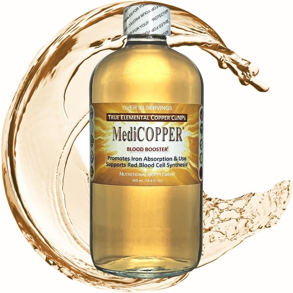 True Colloidal Kupfer - 500 mL in einer BPA-freien Kunststoffflasche