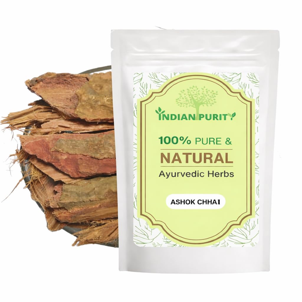 IndianPurity Ashoka Chaal (100g) | Raw & Dried Saraca Asoca Bark | Pure Ashoka ki Chhaal for Women's Wellness & Hormonal Balance | 100% Natural & Authentic Ayurvedic Herb