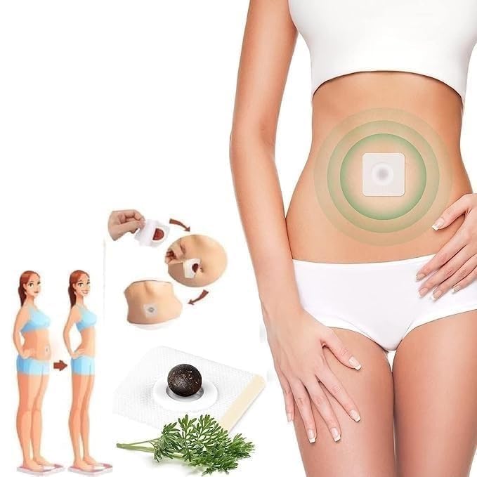 Slimming Navel Sticker Patches for Weight Loss (10pcs X 1pack) – Natural Herbal Cold Compress for Waist Control, Stress Relief & Better Sleep – Hot Body Shaping Belly Fat Burner for Men & Women (PACK OF 20)
