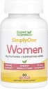 SuperNutrition SimplyOne Multi-Vitamine pour les femmes, haute puissance, comprimés d'un jour, 90 comtes