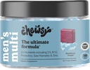 CHEWSY - Men's Multivitamin Chews - Immune et soutien énergétique, vitamine A, B12, C, D3, E, acide folique, probiotiques, zinc - 30 jours d'approvisionnement