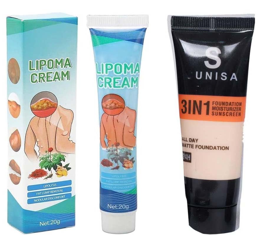 Lipoma Removal Cream Whole Body Lipoma Lump Fat Removal-3in1 foundation makeup waterprofff set 2