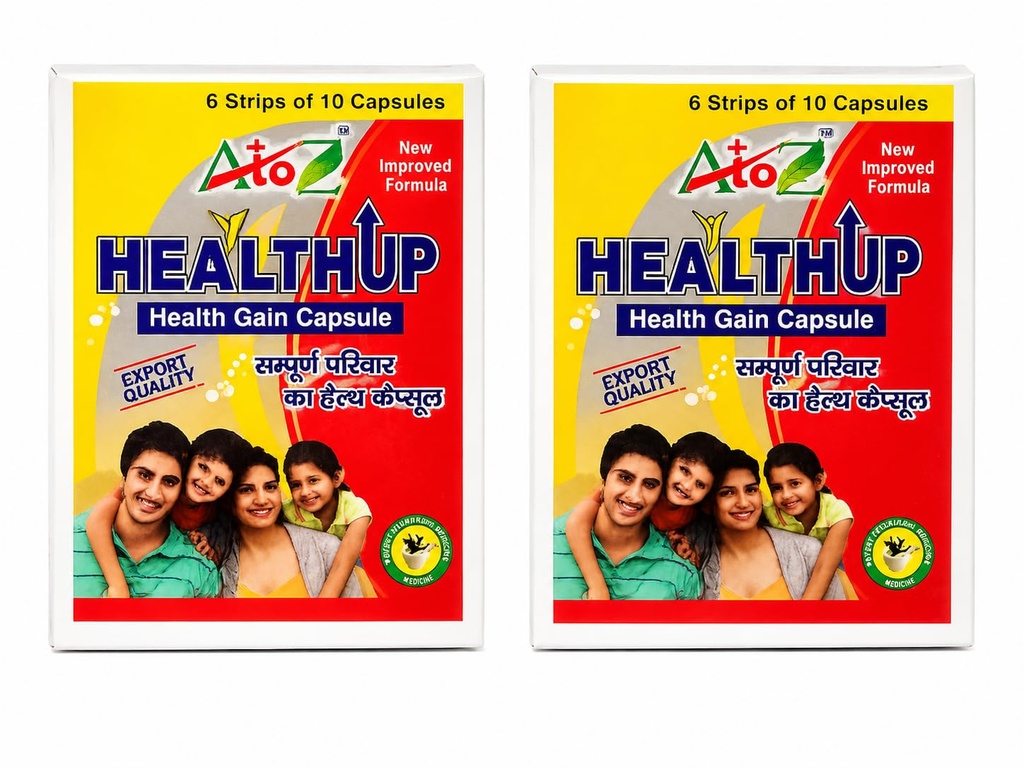AtoZ HealthUp Health Gain Capsule, 6 Strips of 10 Capsules