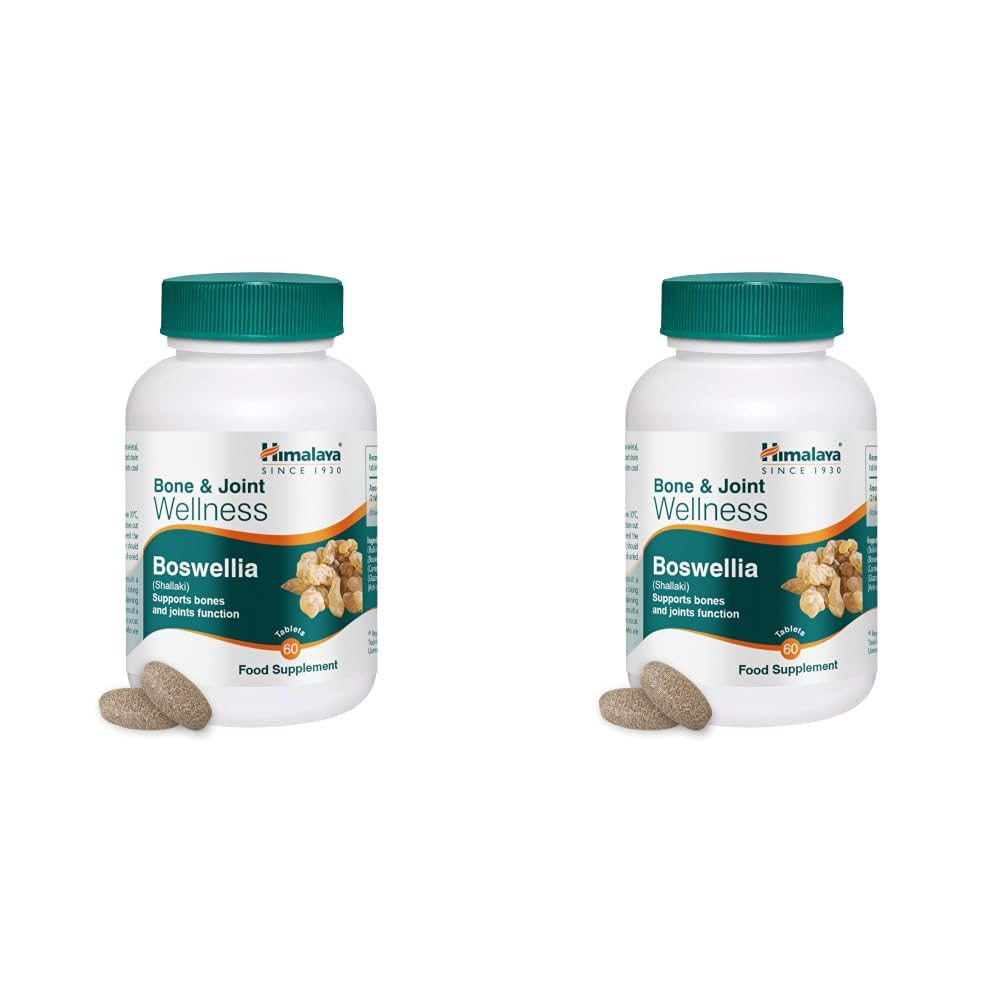 Himalaya Shallaki | Pain and inflammation | Tablets 60s | Bone and Joint Wellness (Pack of 2)