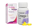 HealthAid Omega 3 Capsules & MultiMax Multivitamin for Women Tablets – Combo Pack (60 Each) | Daily Nutrition Support with Omega 3 Fatty Acids, Vitamins & Minerals | For Women’s Health & Wellness