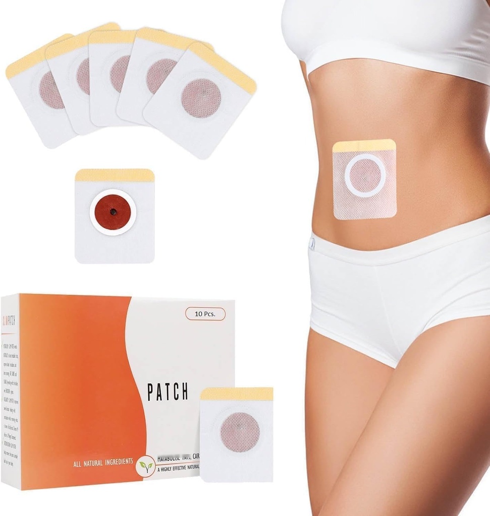 Slim Patch 10 Pcs | Herbal Wellness Adhesive Patches for External Use | Skin-Friendly Daily Care for Men & Women Pack of 1