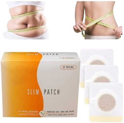 CHAVIR ENTERPRISE Slim Patch Burning Fat Patches Hot Body Shaping Patch with Free Body Measuring Tape for Men and Women (10)