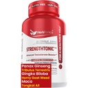 Supplément de soutien à la testostérone Herboronique pour hommes - Panax coréen Ginseng & Tribulus Terrestris - soutient l'énergie saine, la force et l'endurance - 60 Capsules Vegan