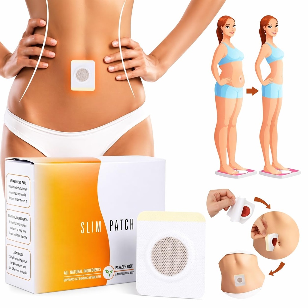 Slimming Navel Sticker Patches for Weight Loss (10pcs in 1 pack) – Natural Herbal Cold Compress for Waist Control, Stress Relief & Better Sleep – Hot Body Shaping Belly Fat Burner for Men & Women