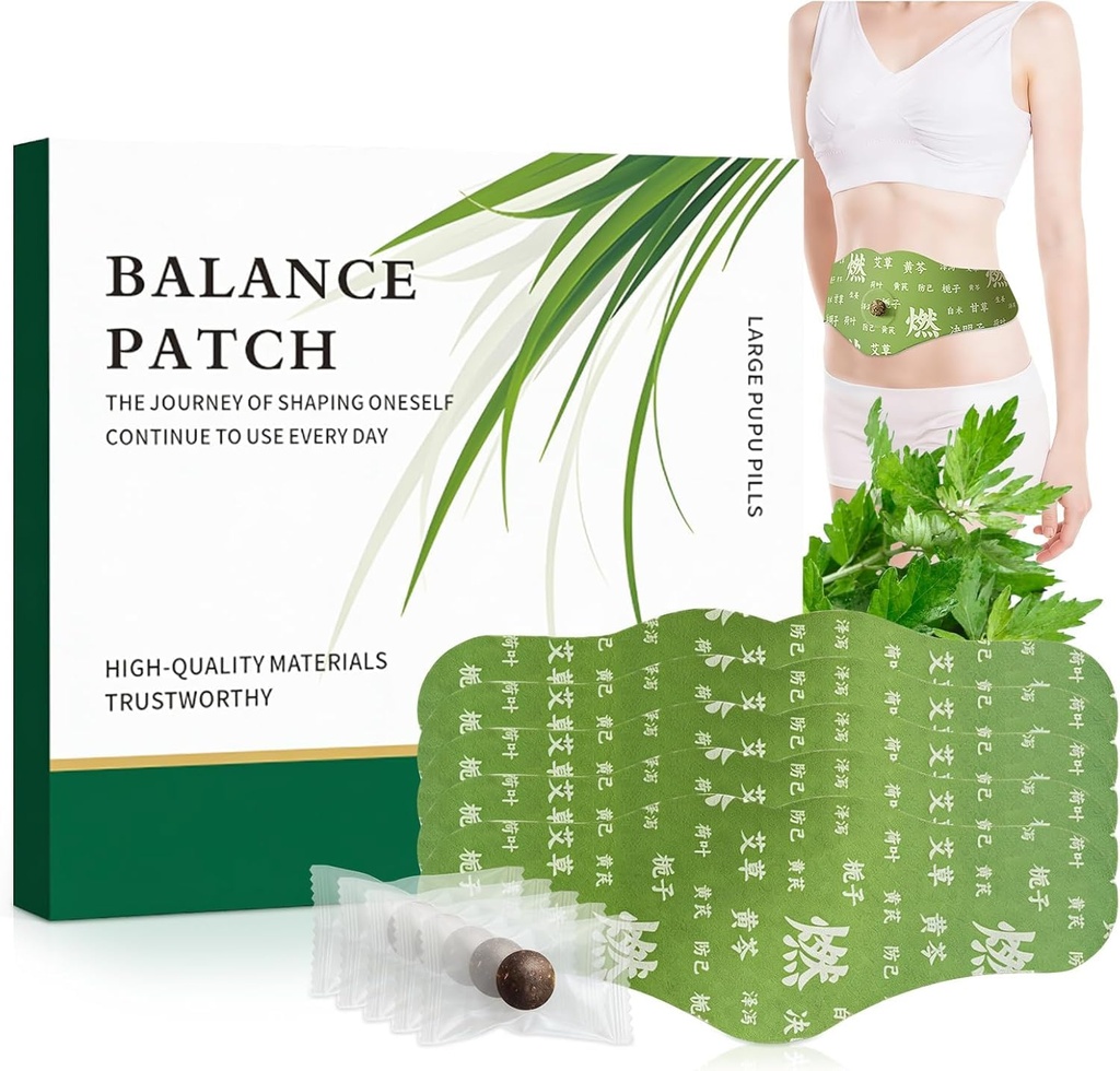Herbal Belly Button Balance Patch for Waist Care | Japanese Natural Slimming Sticker with Plant Based Ingredients, Secure Adhesive Wear & Easy Daily Wellness Support | Pack of 5