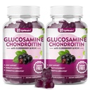 GGlucosamine Chondroitin Gummies Zucchero Libero, Extra Forza 1500mg Glucosamina con Condroitina MSM & Turmeric, Supporto Congiunto Integratore per la Salute Giunta Uomo & Donne (120 Conteggio (Pack of 2))