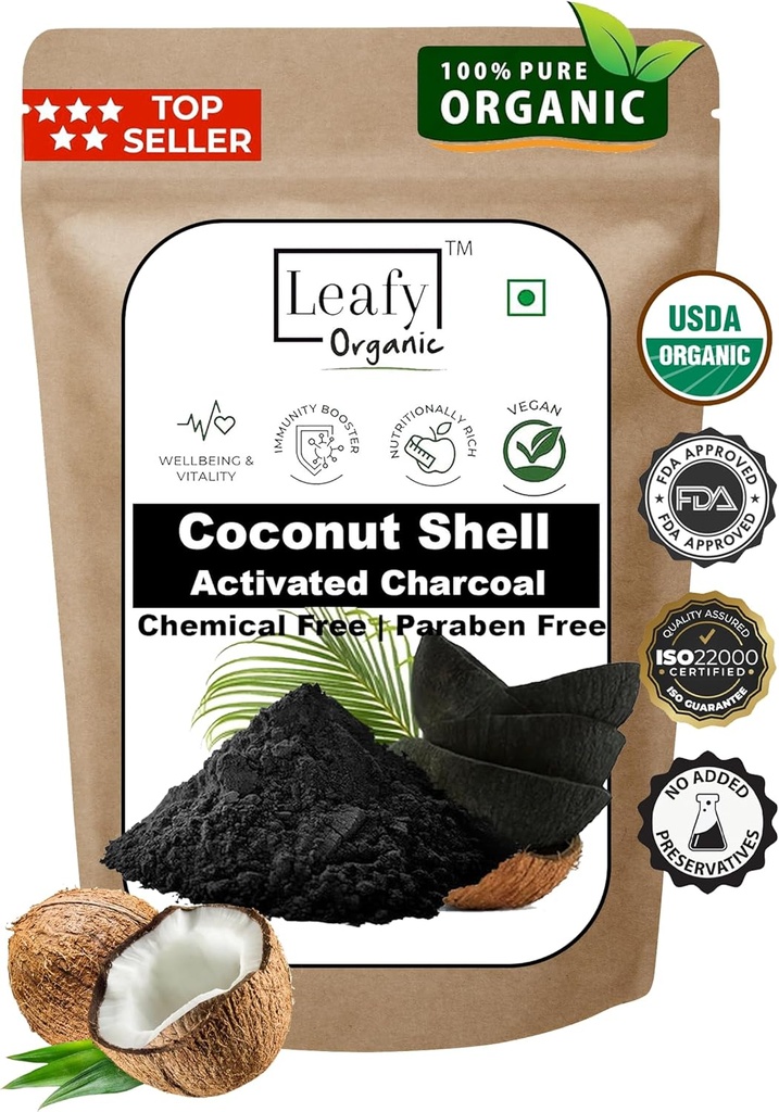 Coconut Activated Charcoal Powder - 1 lb / 16 Oz - Weiße Zähne, verjüngt Haut und Haar, unterstützt bessere Verdauung