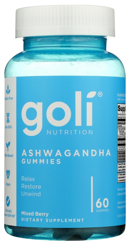 Goli Ashwagandha Gummies 60 Pieces