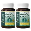 Aayush Wellness Lung Care Tablets with Vasaka, Licorice, Quercetin, Pine Bark, Vitamins D2, C, A & Zinc | Lung Detox Health, Respiratory & Immune Support | Antioxidant Wellness - 120 Tablets