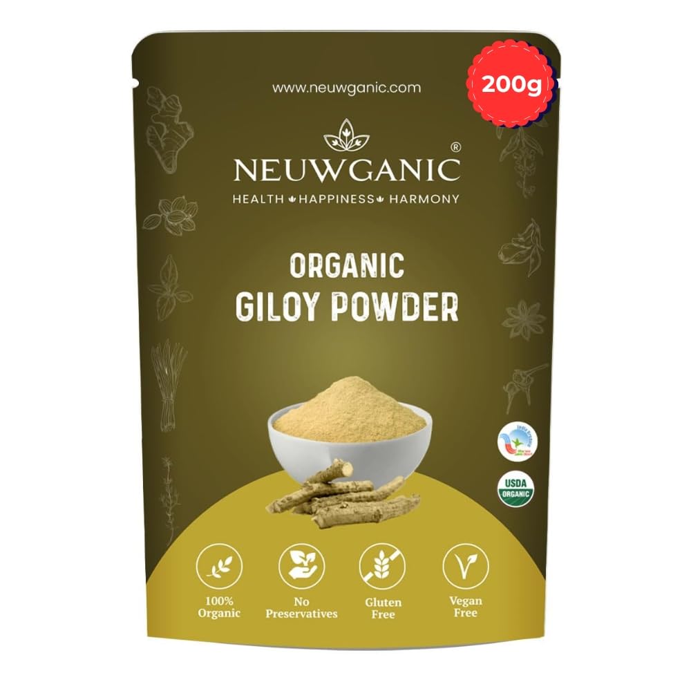 Giloy Powder (Stem) 200g | Use for Reducing Inflammation, Detoxifying Body, Improving Liver Function, Regulates Blood Sugar