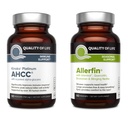 Lebensqualität Immune Health Bundle - Hervorheben Kinoko Platinum AHCC 750mg und Allerfin
