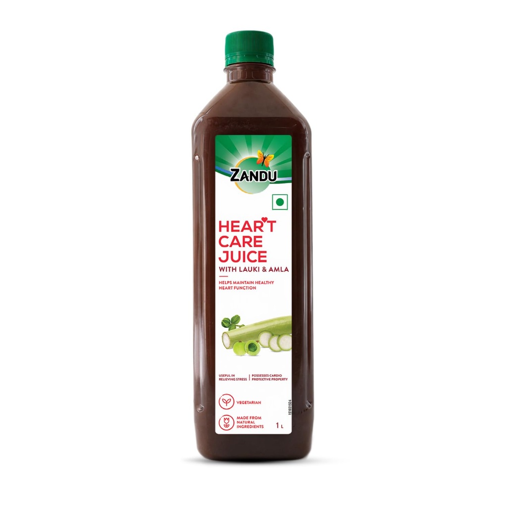 Zandu Heart Care Juice 1L| Helps Maintain Healthy Heart Function | Relieves Stress & Boosts Immunity