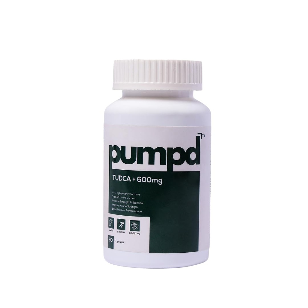 Pumpd TUDCA 600mg | For Men & Women | Improves Digestion & Liver Detoxification | Supports Liver & Gut Health | Softgel Capsules