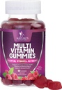 Multivitaminici per Adulti con Vitamine A, C, D, B12 - Multivitaminici Gummy per il supporto nutrizionale giornaliero con Vitamine & Minerali per Donne & Uomini, Vitamina Multi VIT della Natura - 60 Gummies