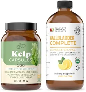 Poudre de Kelp de Mer brute 100 Capsules & Gallbladder Complete 8oz