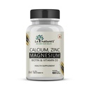 La Nature's Calcium Magnesium Zinc With Biotin & Vitamin D3 - Calcium Citrate 500 Mg And Vitamin D3 400 Iu - Adults - 60 Softgels