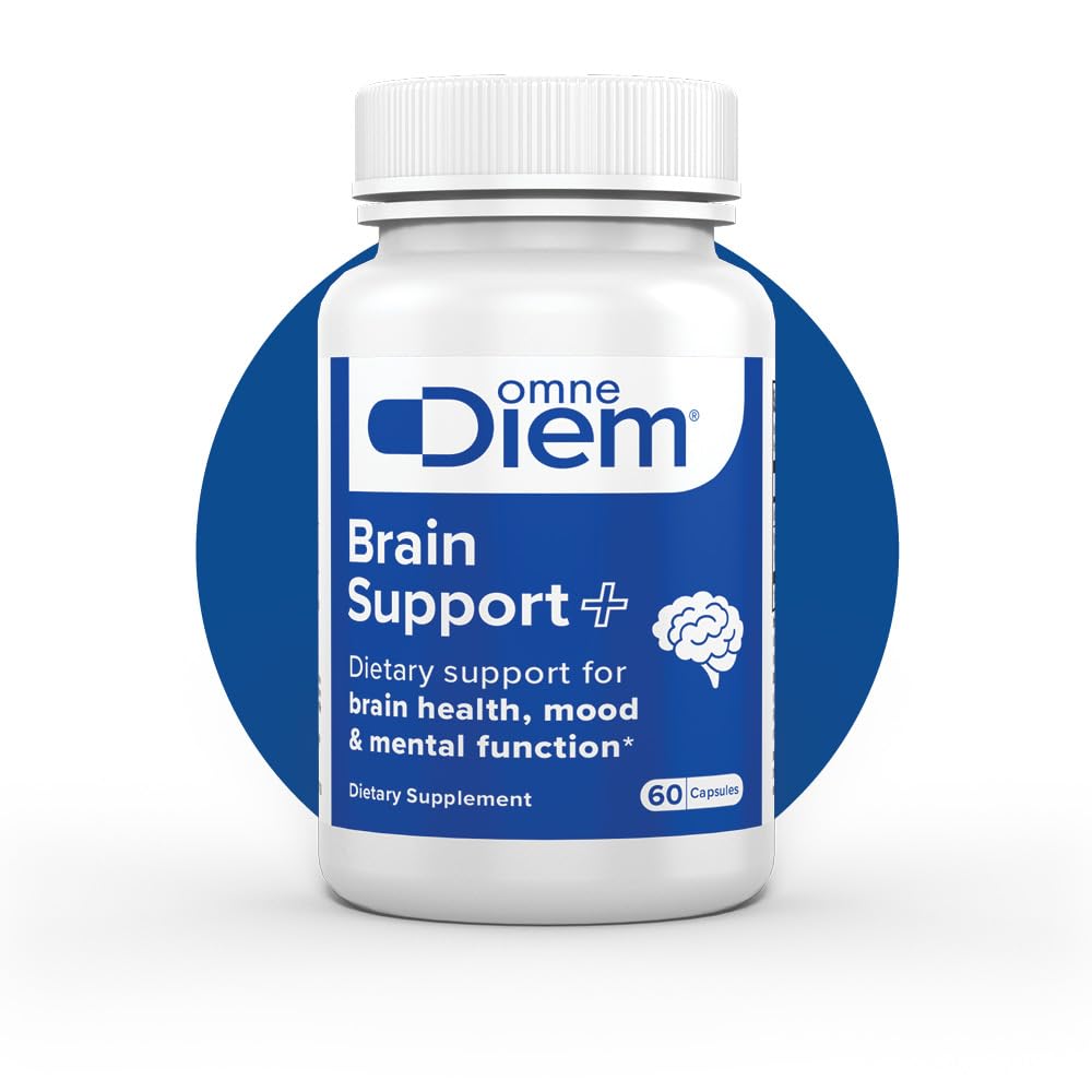 Supporto del cervello Omne Diem con Cerenx e MecobalActive, 60 capsule – Integratore alimentare per la salute del cervello, Mood & Mental Funzione