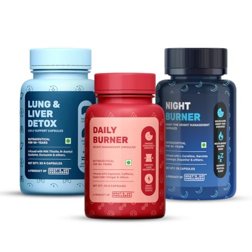 What’s Up Wellness Daily Burner + Night Burner + Lung & Liver Detox Combo