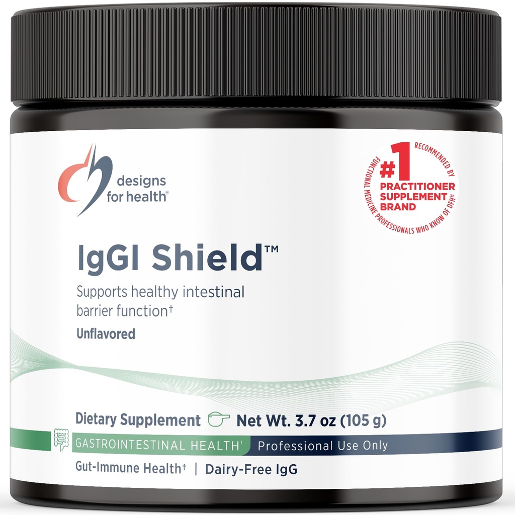 Progetti per la polvere dello scudo IgGI Salute - Dairy-Free Imunoglobulin IgG Supplemento, SBI con N-Acetyl-Glucosamine - Supporta la funzione di barriera intestinale sana (3.7oz / 30 Serve)