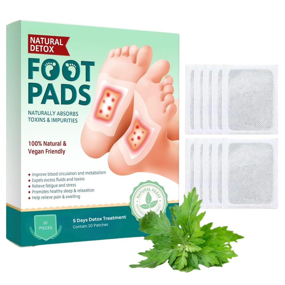 Herbal And Gentle Ingredient Ginger Detox Foot Patches – for Pain Relief & Relaxation, South Moon Style Footpad for Women & Men, Slim Detox Foot Patch for Overnight Use (Foot Pads Patches)