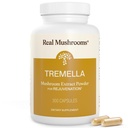 Véritables champignons Tremella Capsules de champignons – Extrait de Tremella biologique du corps fruitier – végétalien, non-OGM, sans remplissage – pour la routine quotidienne de bien-être – 300 suppléments de mélange de champignons de comte